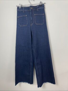 ZARA dark denim wide leg jeans - Size 2